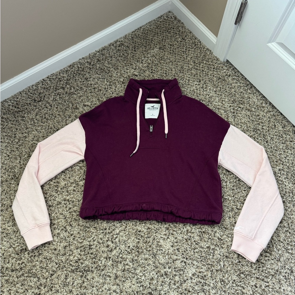 Hollister cropped sweatshirt